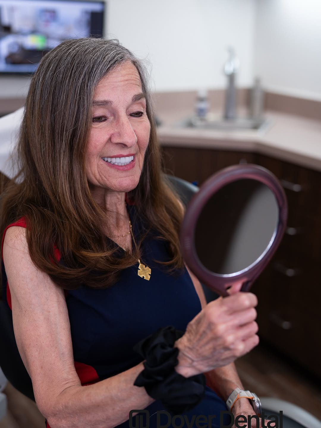 Instagram post by Dr. Kate Sahafi: Seeing her reaction says everything. She came in wanting a smile that looked natural, healthy, and truly hers ā not fake, not overdone. Afteā¦