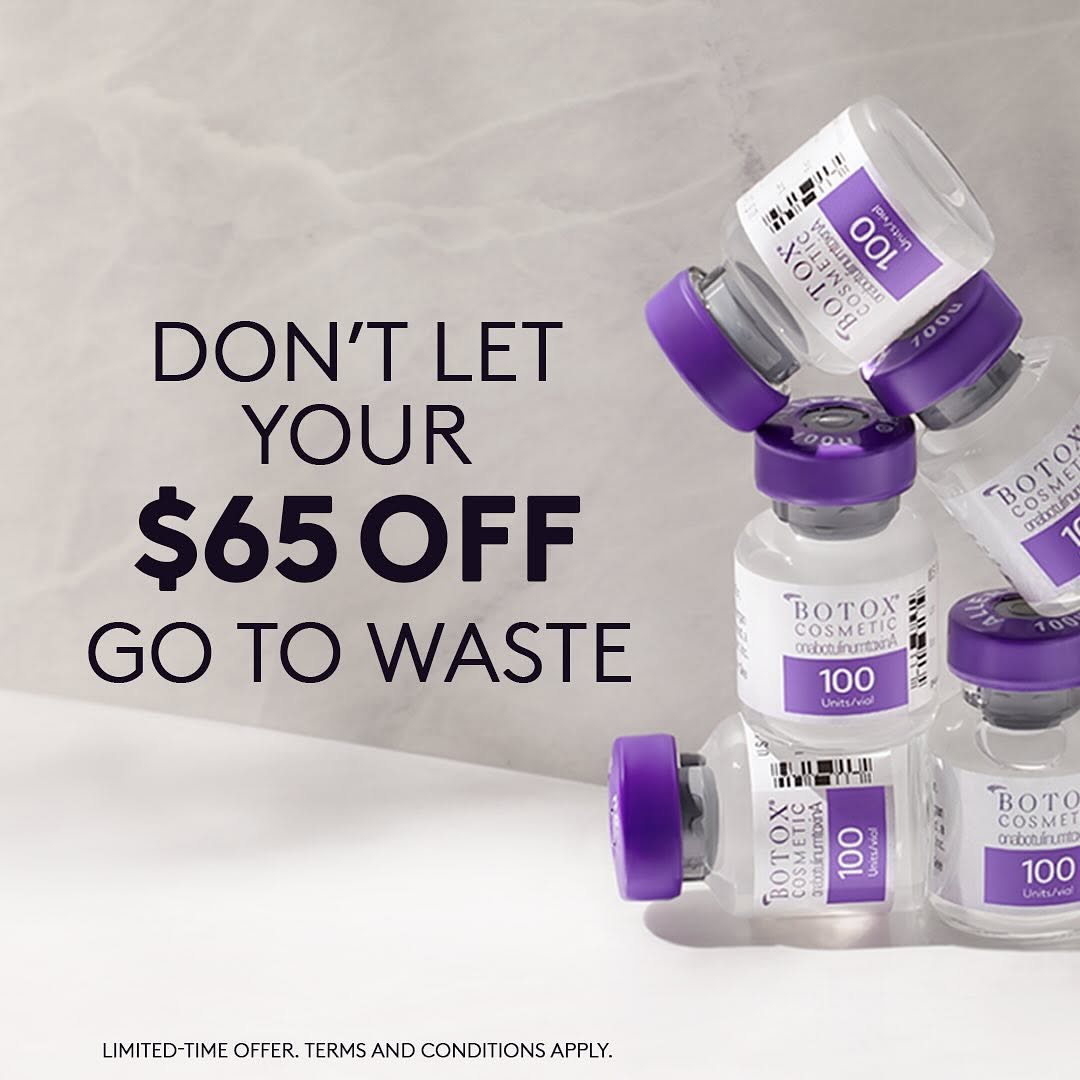 Instagram post by Dr. Katherine A. Orlick: 🚨 THIS WON’T LAST: Get $65 OFF! Don’t miss out and claim your offer TODAY ! Your wallet will thank you for your next treatment. 🚨 #BotoxCo…