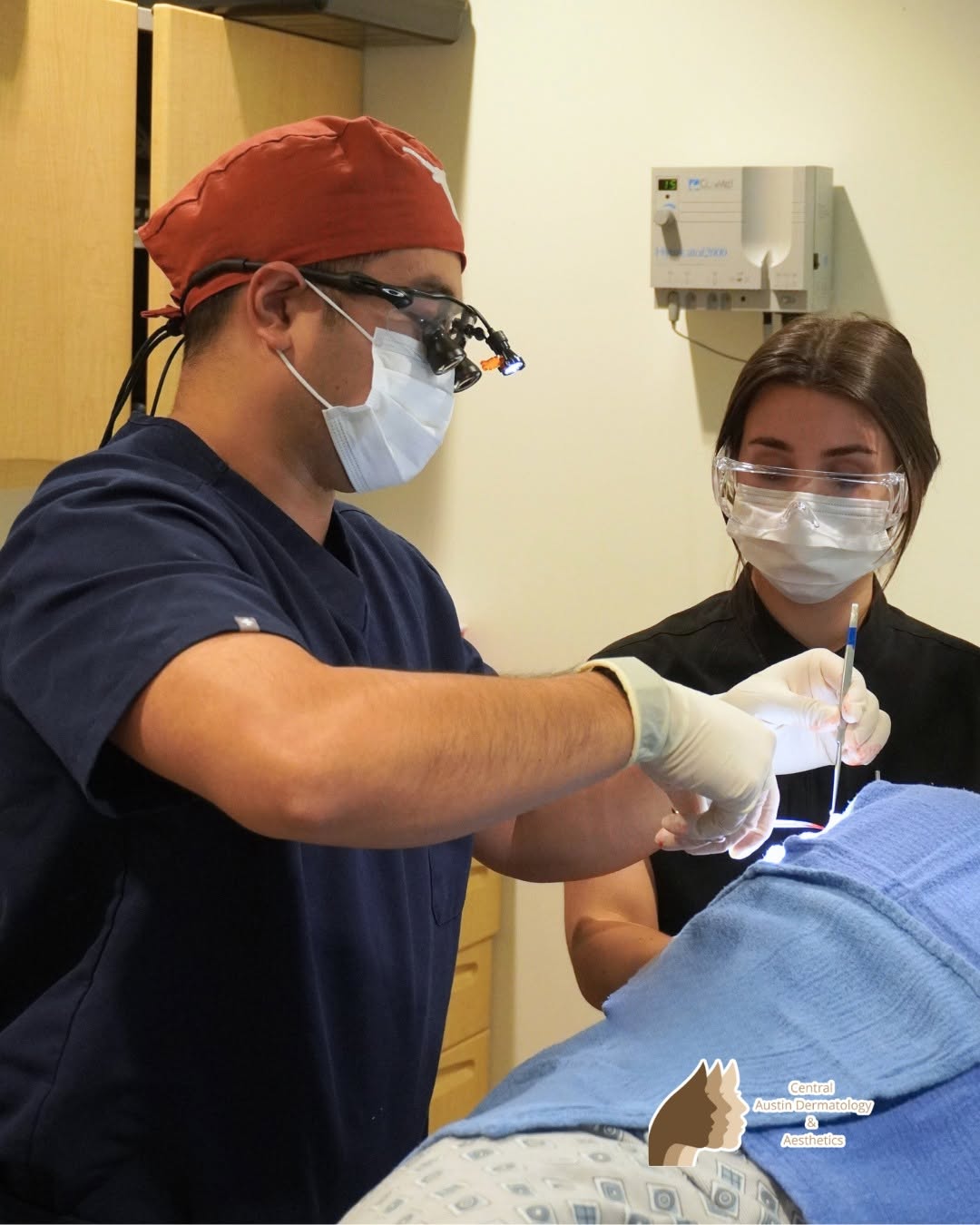 Instagram post by Dr. Katherine Farady: When it comes to your skin, you’re in the best hands. Compassionate care + medical expertise = results you can trust 🤎 📞 Call our Anderson…