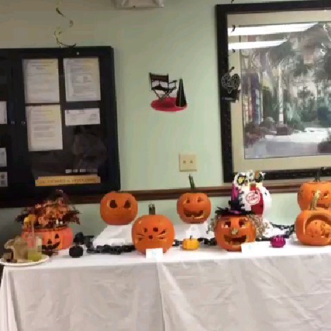 Instagram post by Dr. Kathleen W. Judge: Who ya gonna call? Congrats to @ivanialves for winning the pumpkin carving contest! What a cool group of people. #typingishard #whoyagonnaca…
