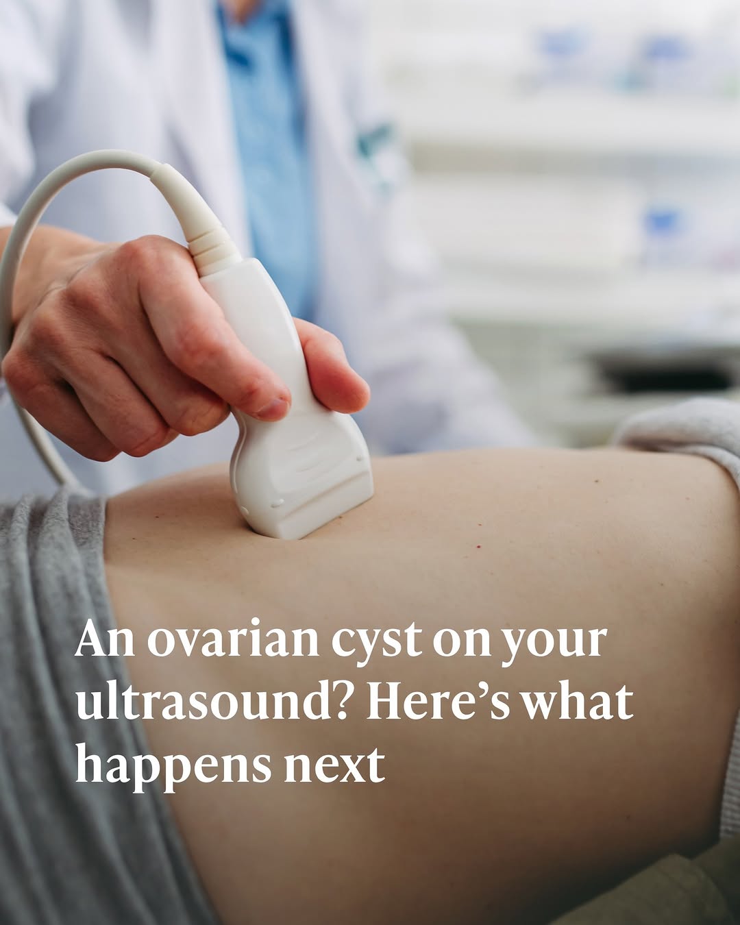 Instagram post by Dr. Kathy Lee: Finding out you have an ovarian cyst can bring up a lot of questions. Is it serious? Will it go away? What happens next? The reassuring news…
