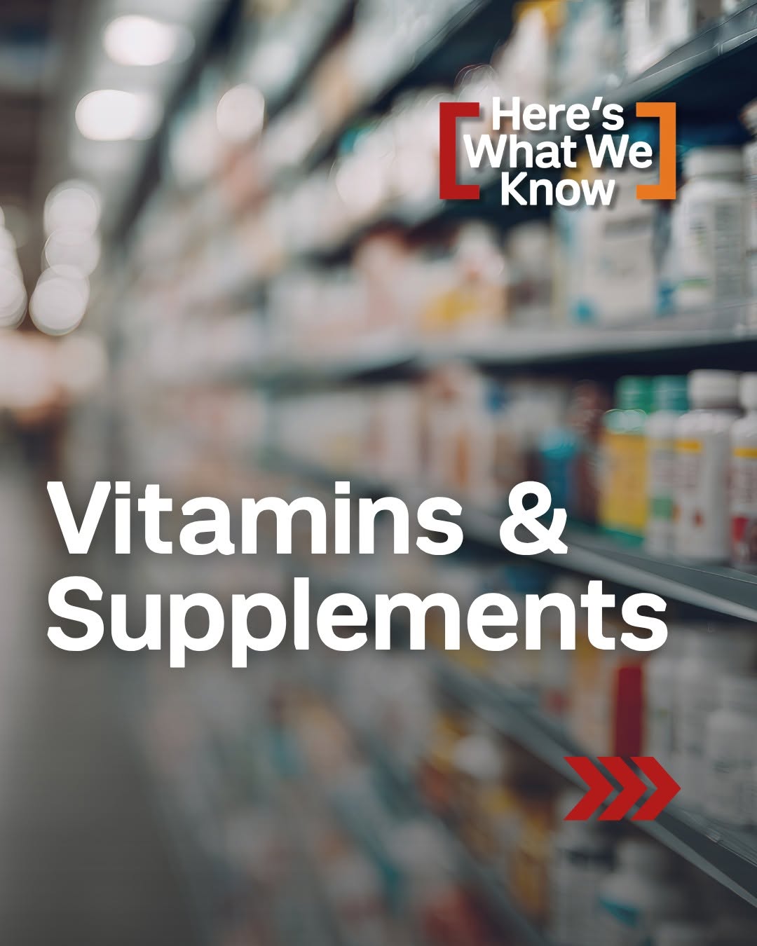 Instagram post by Dr. Katie Ross: Do you know what's really in the vitamins and supplements you take every day? It can be very confusing, especially because they are sold eve…