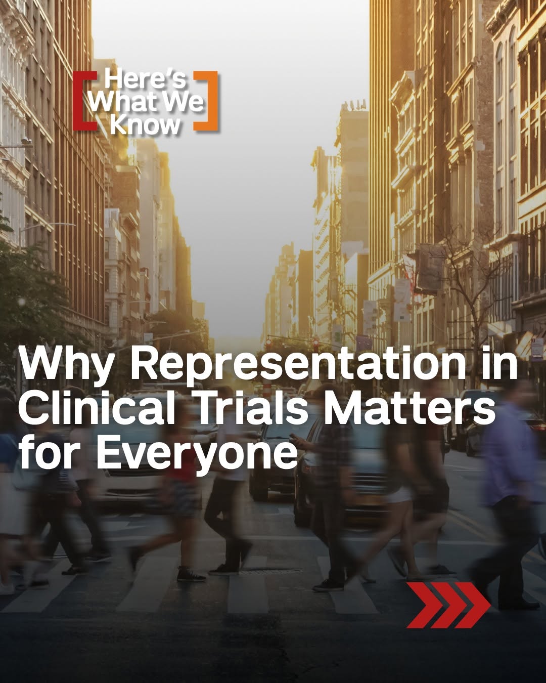 Instagram post by Dr. Katie Ross: New medical treatments cannot improve health outcomes for everyone if clinical trials do not reflect the people most affected by a disease. …