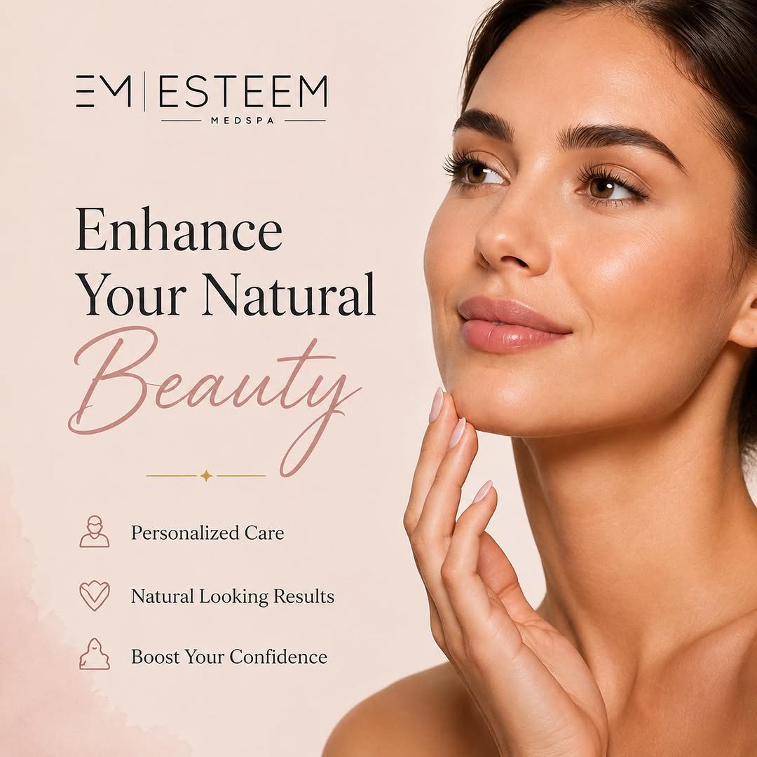 Instagram post by Dr. Kaye Riolo: Enhance what’s already naturally beautiful. ✨🤍 #EsteemMedspa #NaturalBeauty #MedSpa #AestheticGoals #ConfidenceBoost