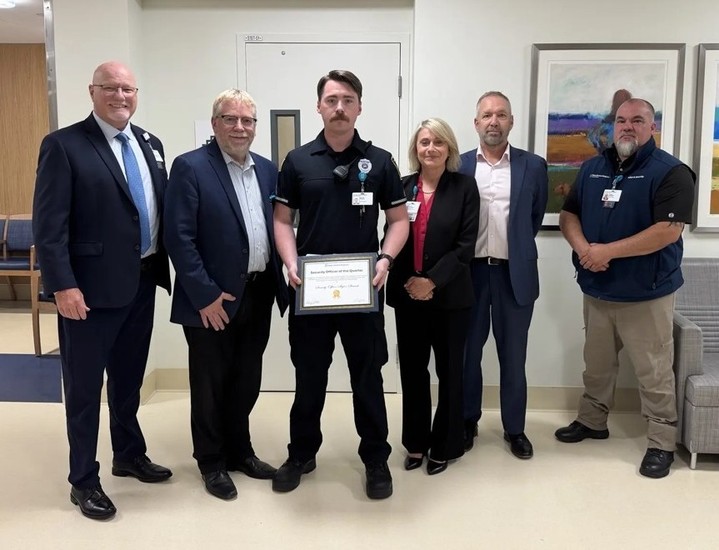 Instagram post by Dr. Keith W. Rae: Congratulations to Lead Officer Skylor Strauch of Salem Hospital, named MGB Enterprise Security Officer of the Quarter for the second quarte…