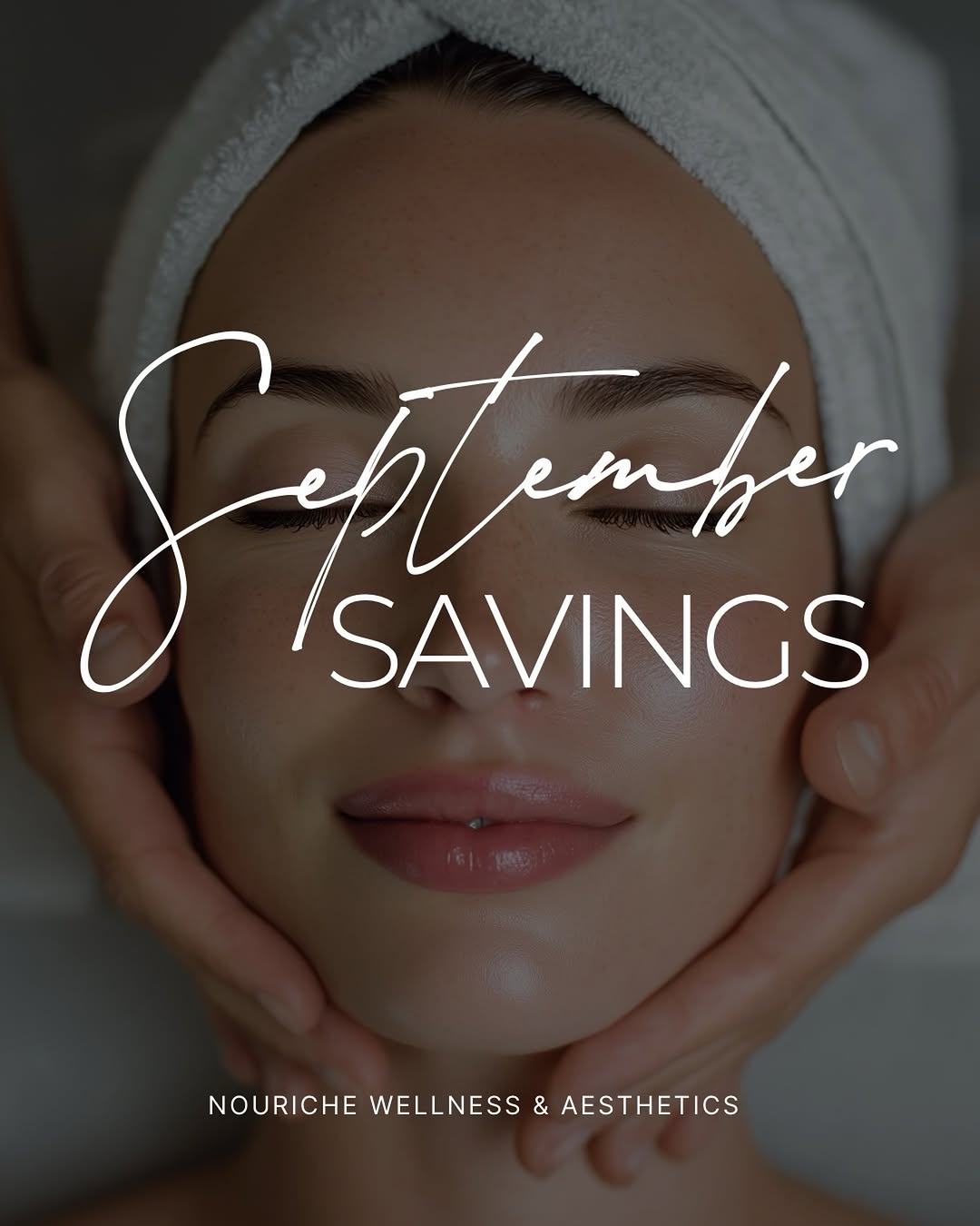 Instagram post by Dr. Kelly Cobb: 🍂 September Specials Are Here! 🍂 This month at Nouriche: ✨ Glass Skin Facial | $400 Save $75 on our advanced skin-refining treatment for s…