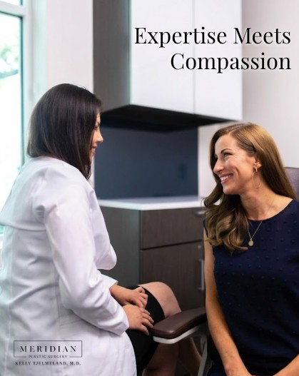 Instagram post by Dr. Kelly E. Tjelmeland: At Meridian Plastic Surgery Center, we customize your goals and follow the ideal course of action for you by fostering an environment where …