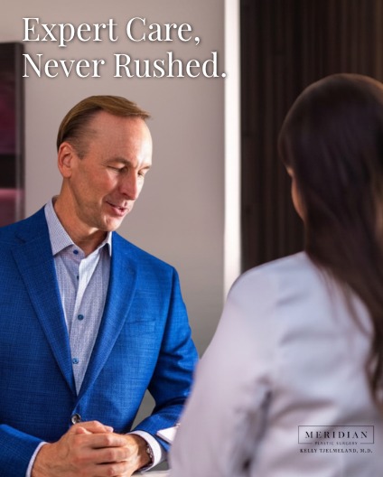 Instagram post by Dr. Kelly E. Tjelmeland: Exceptional results require time, precision, and an unwavering focus on the finer details. At Meridian Plastic Surgery Center, we believe th…