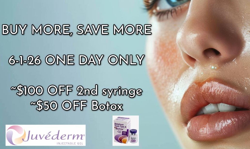 Instagram post by Dr. Kenneth A. Godwin, DO: Join us for our exclusive One Day Only Juvederm® & Botox Summer Event on June 1st! Enjoy special offers including $100 off your second syrin…