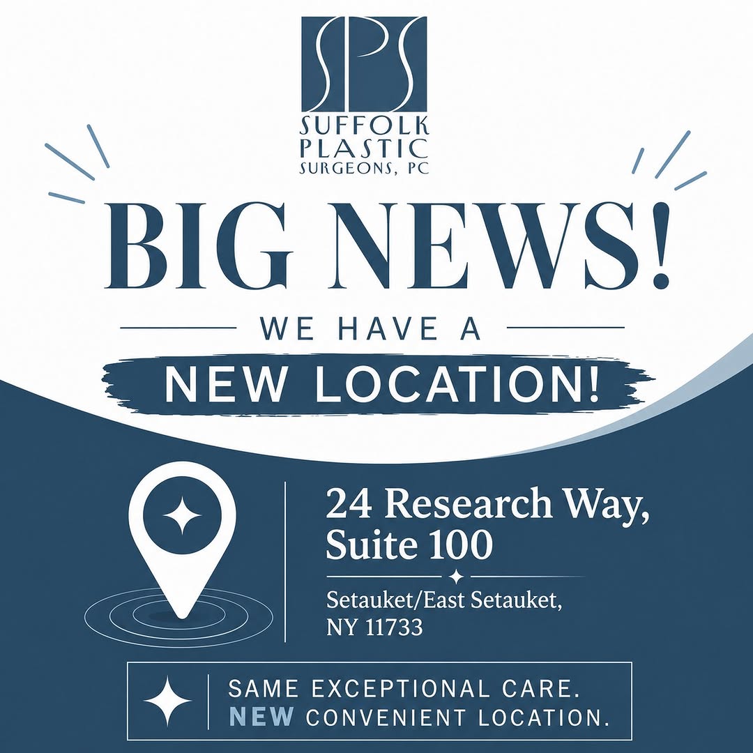 Instagram post by Dr. Kenneth C. Kneessy: 📍 Big news from Suffolk Plastic Surgeons! We’re excited to announce our new location in Setauket/East Setauket, allowing us to continue pro…