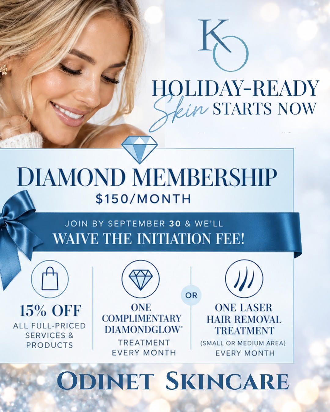 Instagram post by Dr. Kenneth Odinet, DDS: ✨ HOLIDAY-READY SKIN STARTS NOW ✨ Healthier, glowing skin isn’t created with one last-minute facial. It takes time, consistency, and the rig…