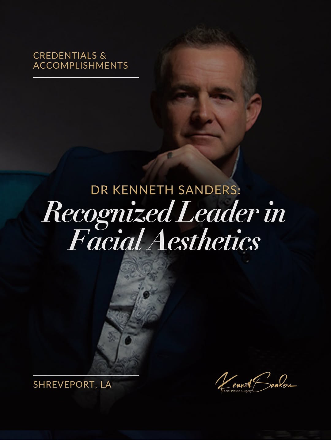 Instagram post by Dr. Kenneth Sanders: When it comes to your face, experience matters. Here’s why so many trust their confidence to Shreveport’s Face Fixr: 🏆 Double Board-Certifi…