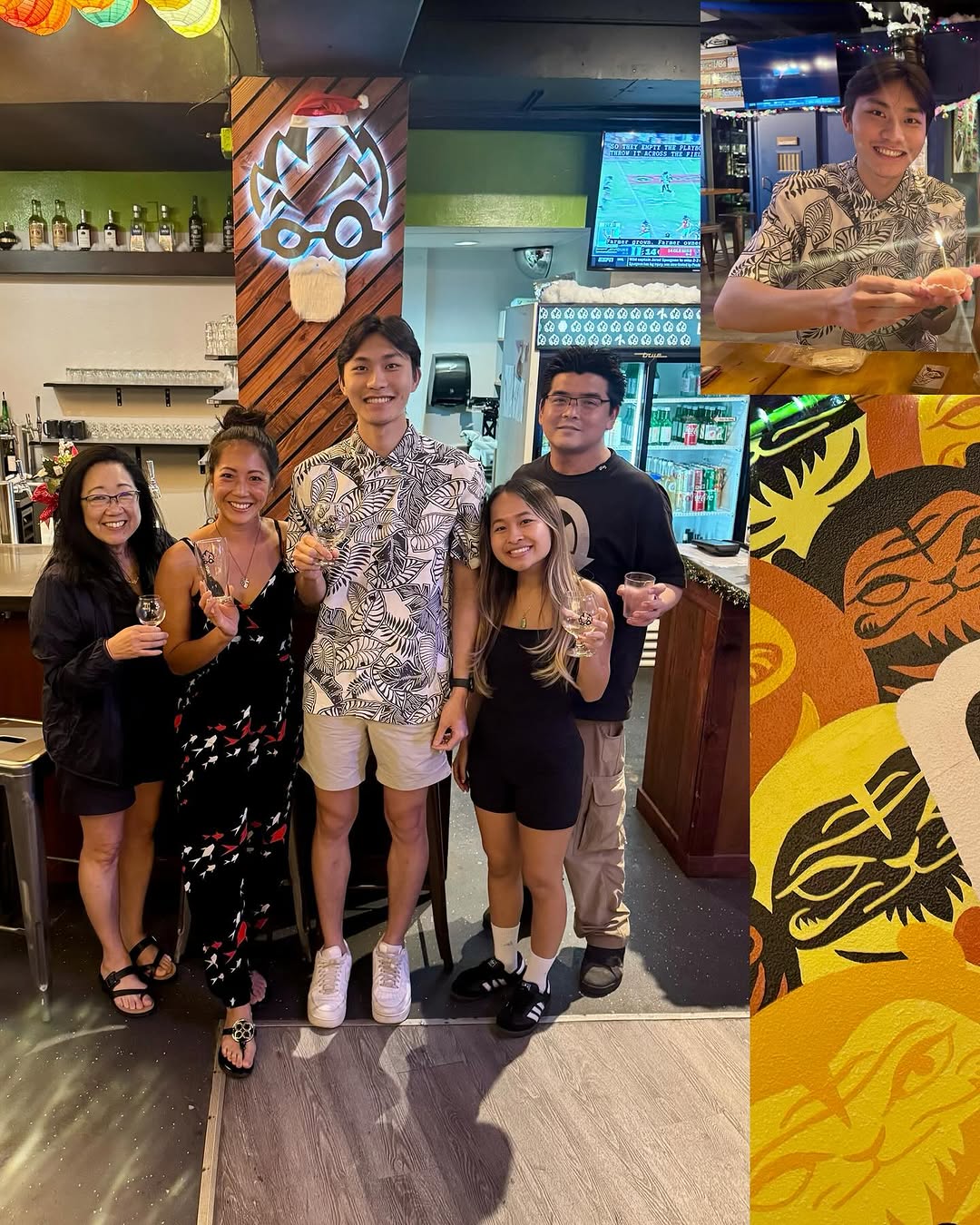 Instagram post by Dr. Keri Do, DDS: Celebrated two of our young people last week! We had some good food and drink and lots of laughs over a few rounds of Codenames @beerlabhi! …