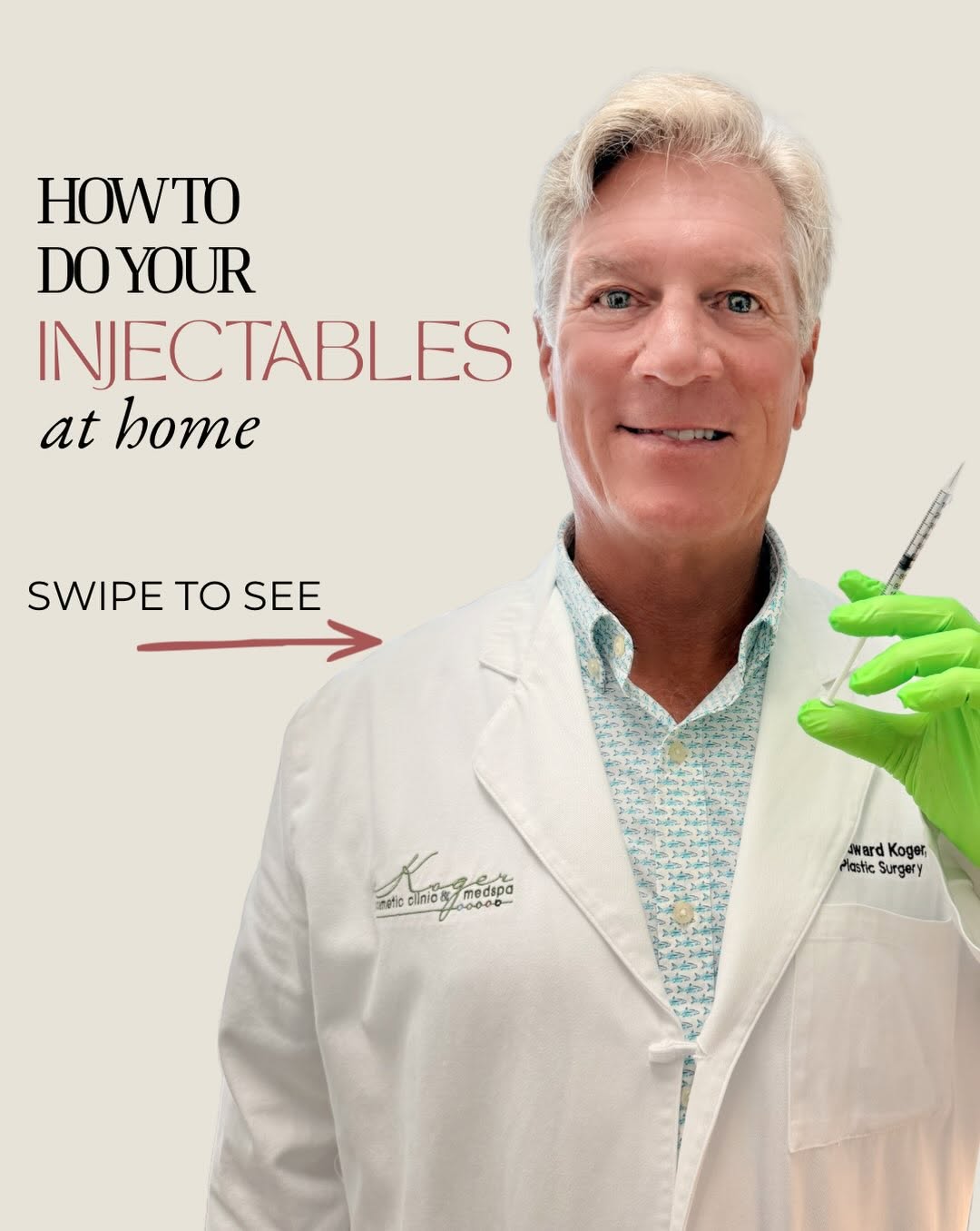Instagram post by Dr. Kim Koger: Please leave the injections to the pros! But since you’re here looking for the best treatments, we have good news: Tomorrow is Patient Perk …