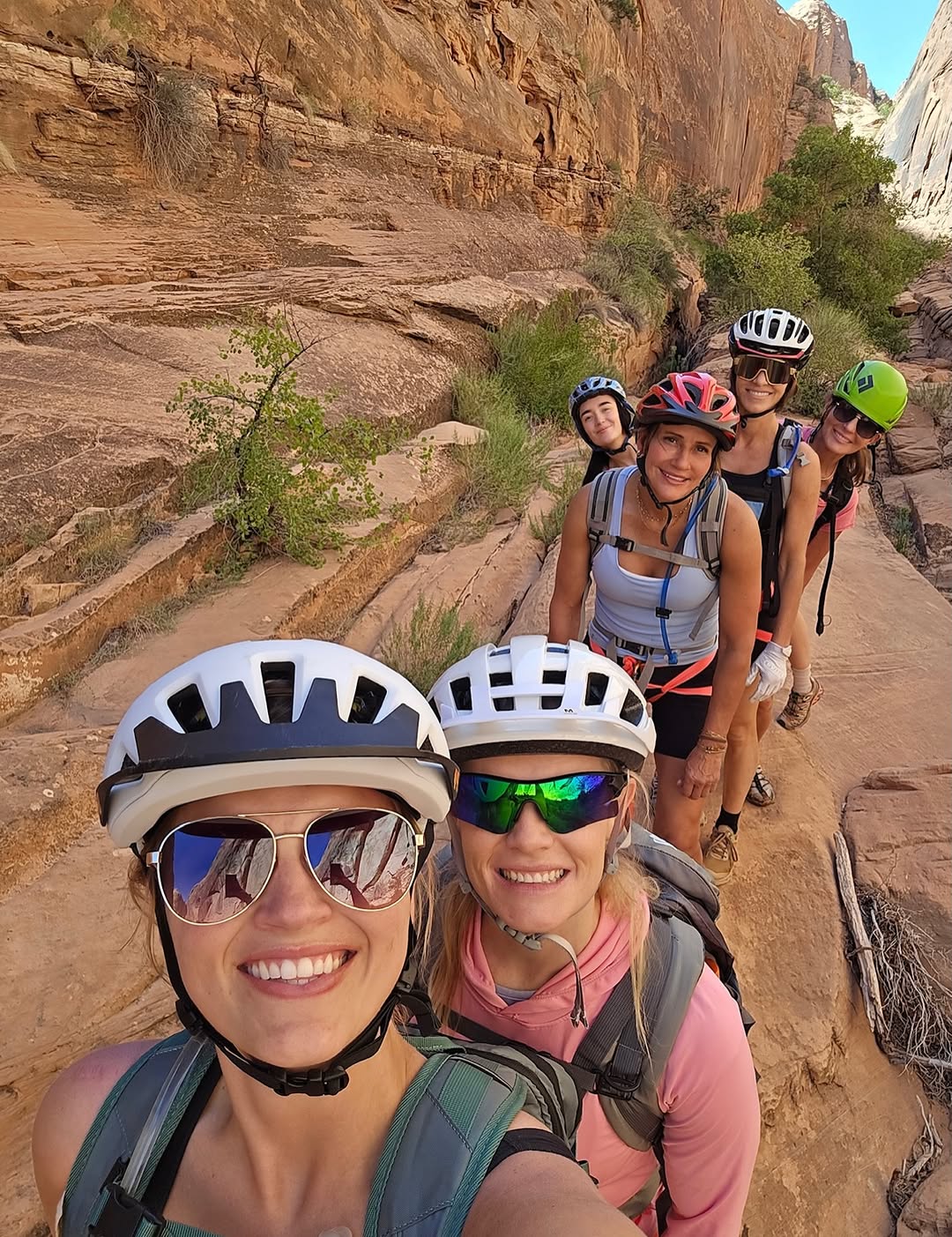 Instagram post by Dr. Kimball M. Crofts: Aesthetica Plastic Surgery staff retreat in Moab was filled with RAZRs, hiking, rappelling, and plenty of laughs along the way. Grateful for…