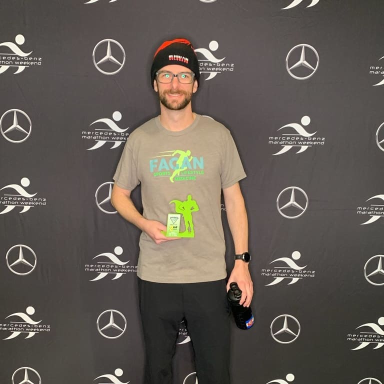 Instagram post by Dr. Kimberly Fagan: Congrats to Michael for winning second in his age group at the Regions Superhero #5k this morning!