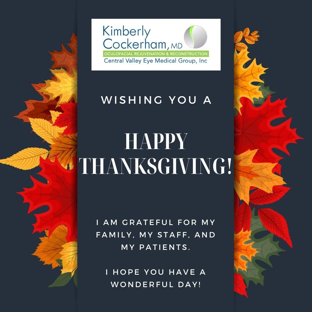 Instagram post by Dr. Kimberly P. Cockerham: Happy Thanksgiving from Dr. Kimberly Cockerham and Staff! I am grateful for my family, my Staff, and my patients. I hope you have a wonderfu…
