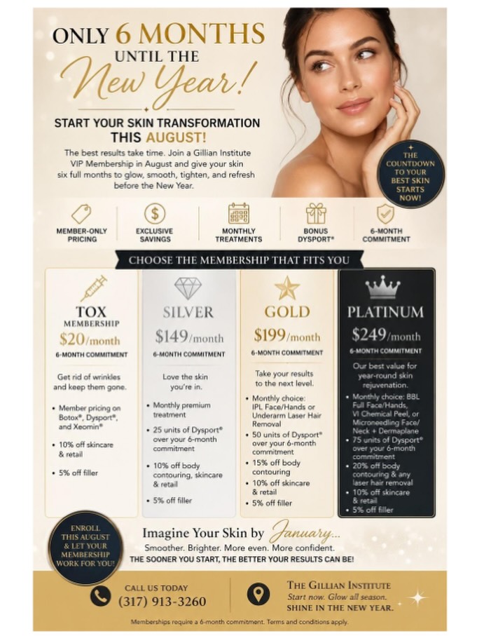Instagram post by Dr. Kimberly Short: ✨ Your holiday glow starts NOW ✨ The holidays may feel far away, but the best results take time. 🤍 Start investing in your skin now so you …