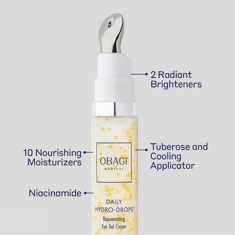 Instagram post by Dr. Kimberly Uhles Hurvitz: Free deluxe sample with purchase! Purchase a Daily Hydro-Drops Rejuvenating Eye Gel and you will receive a delux sample of Daily Hydro-Drops…