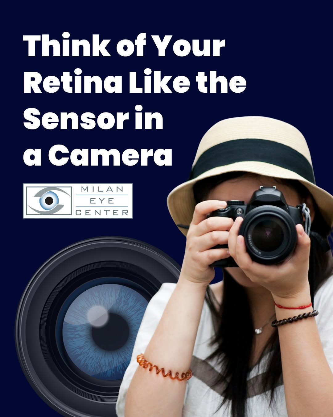 Instagram post by Dr. Kiran Sajja: 📸 Every time you look at something, light travels through your eye and reaches the retina—a thin layer of light-sensitive tissue at the bac…