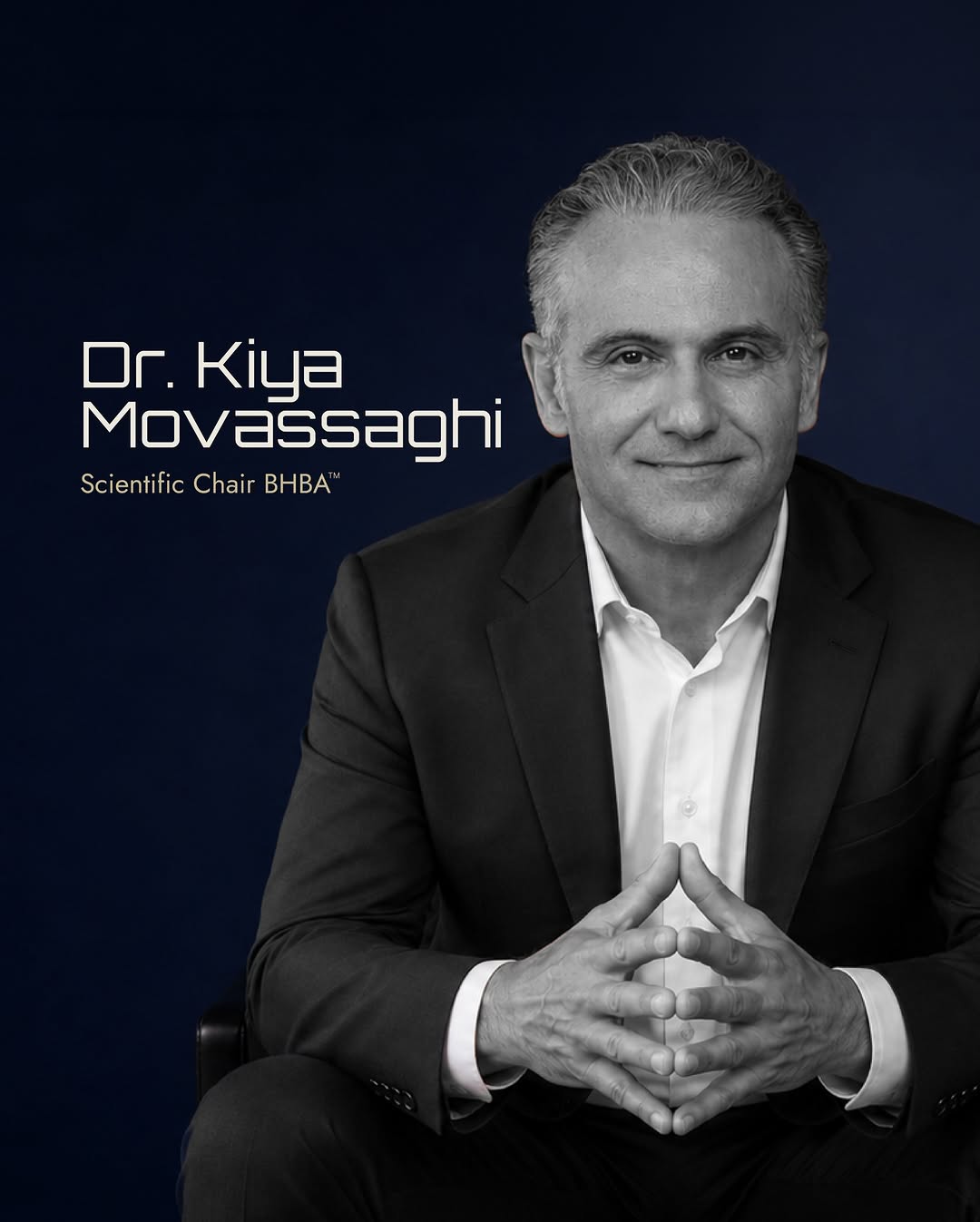 Instagram post by Dr. Kiya Movassaghi: Introducing one of the visionary minds shaping BHBA™. Dr. Kiya Movassaghi, Scientific Chair. #KiyaMovassaghi #BeverlyHillsBodyAcademy #Scien…