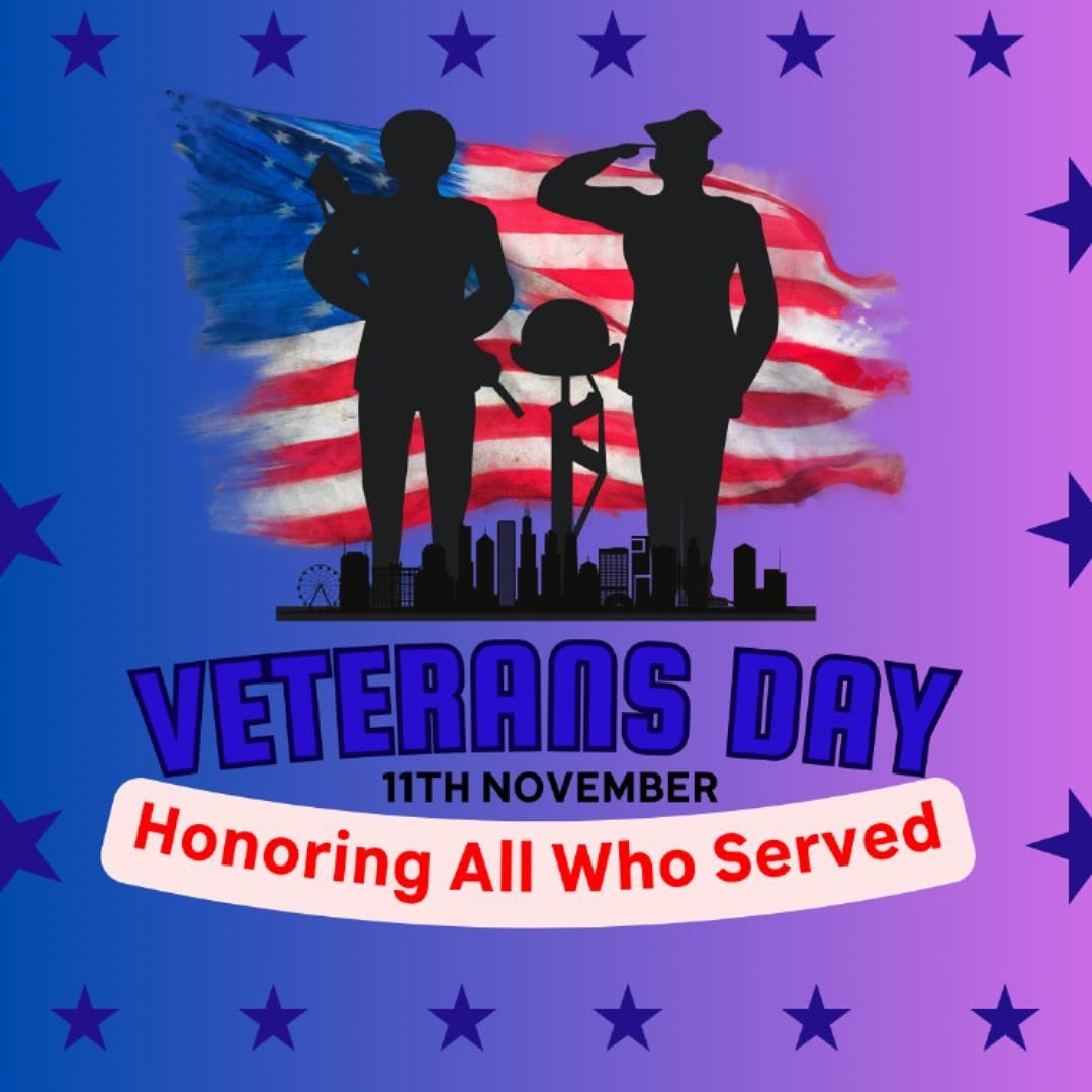 Instagram post by Dr. Krishna Dash: Honoring the bravery, sacrifice, and dedication of all our veterans today and every day. 🇺🇸 Thank you for your service and the freedoms we…