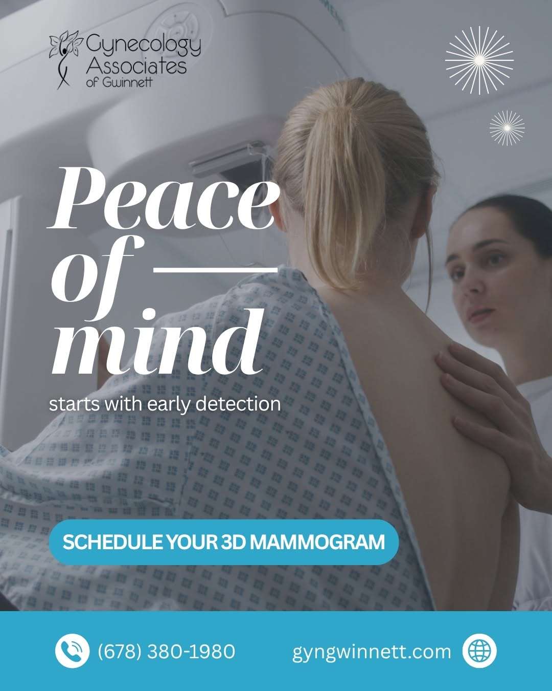 Instagram post by Dr. Kristine Gould: Your breast health deserves attention at every stage of life. 🎀 A 3D mammogram provides detailed breast imaging that can help detect breast…