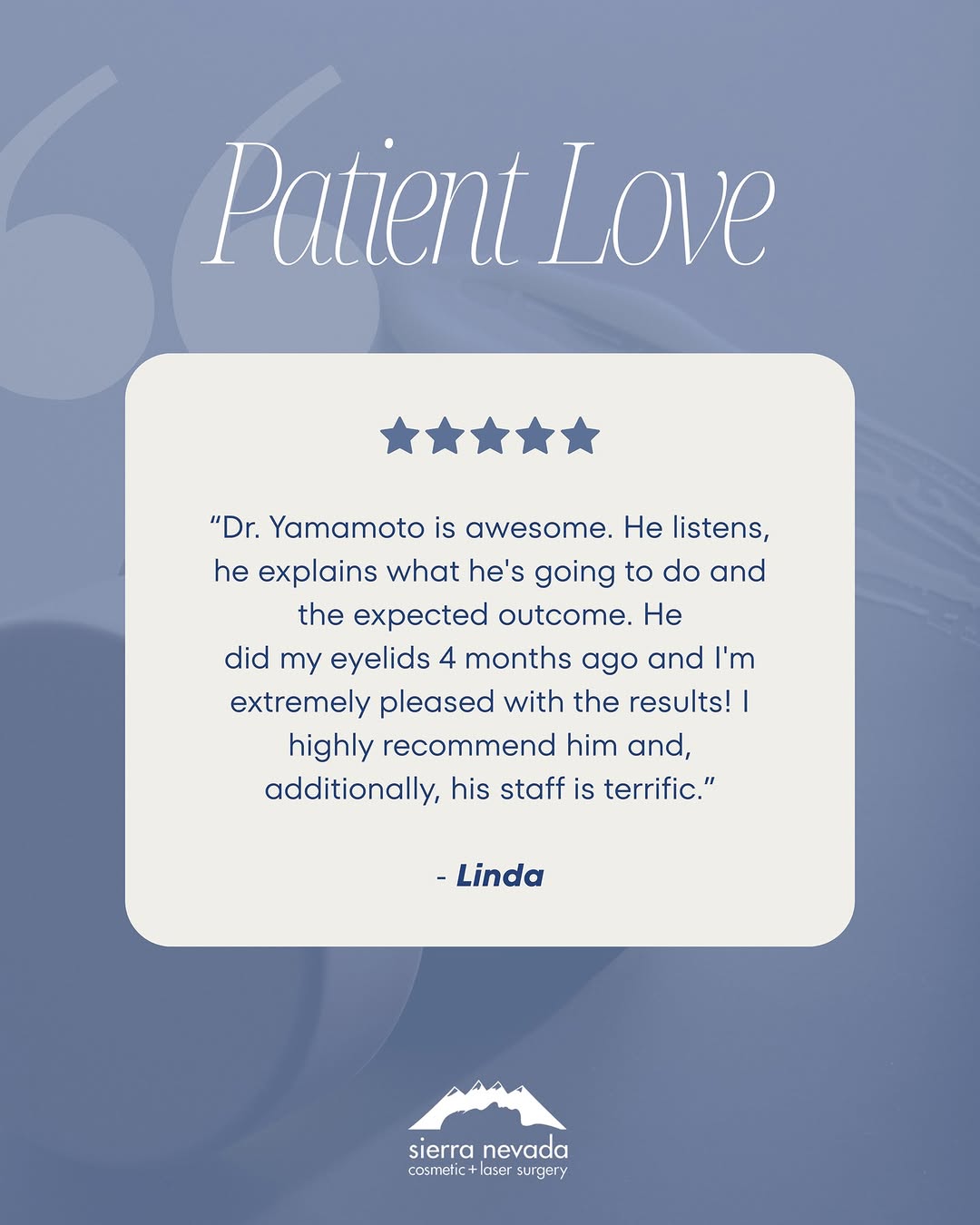 Instagram post by Dr. Kyle T. Yamamoto: Real experiences. Real results.✨🩺 Nothing means more than hearing from our patients. Thank you for trusting us with your care and sharing y…