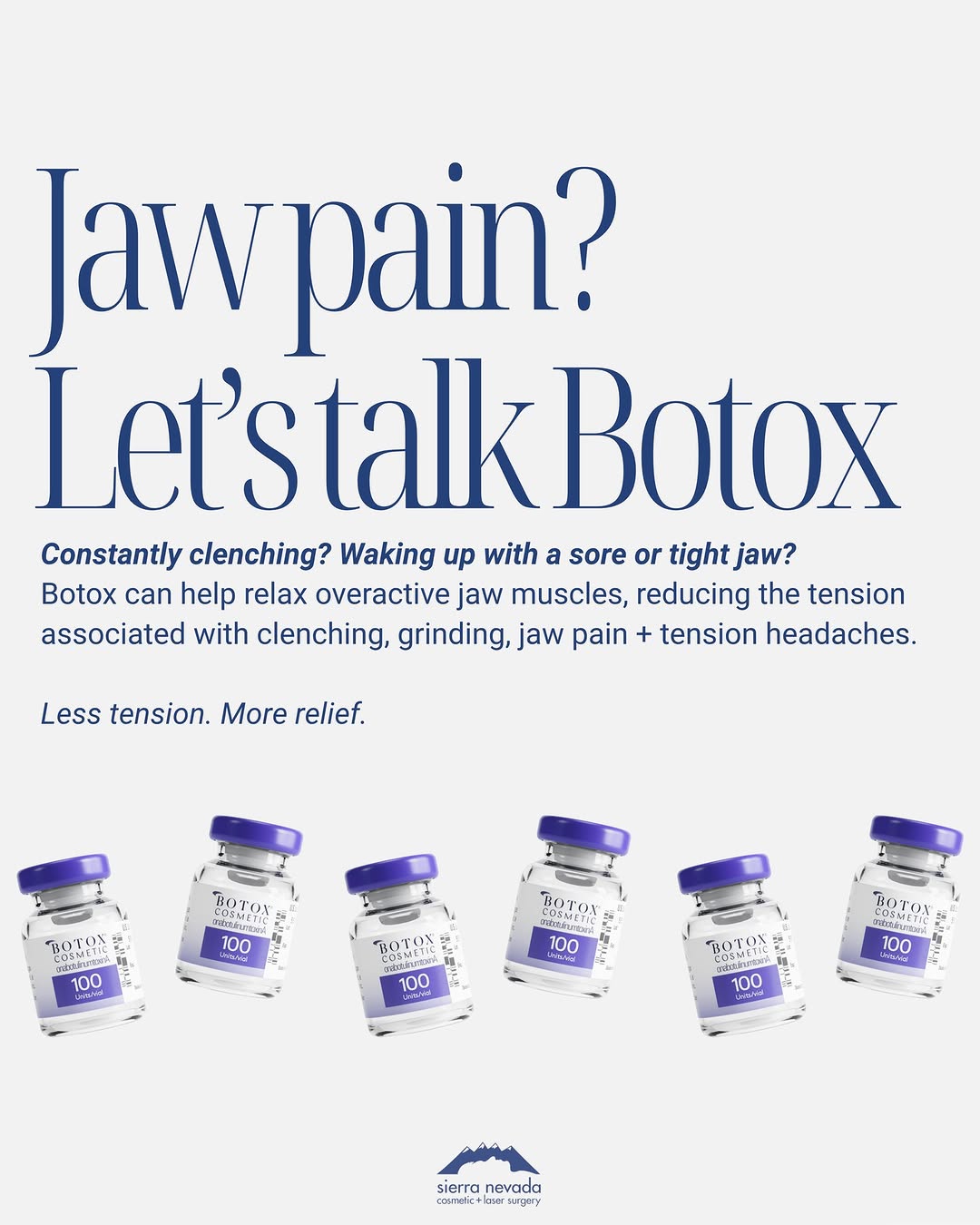 Instagram post by Dr. Kyle T. Yamamoto: If your jaw is constantly tense, sore, or tired, it may be time to address the source. 💉 Botox can temporarily relax the masseter and tempo…