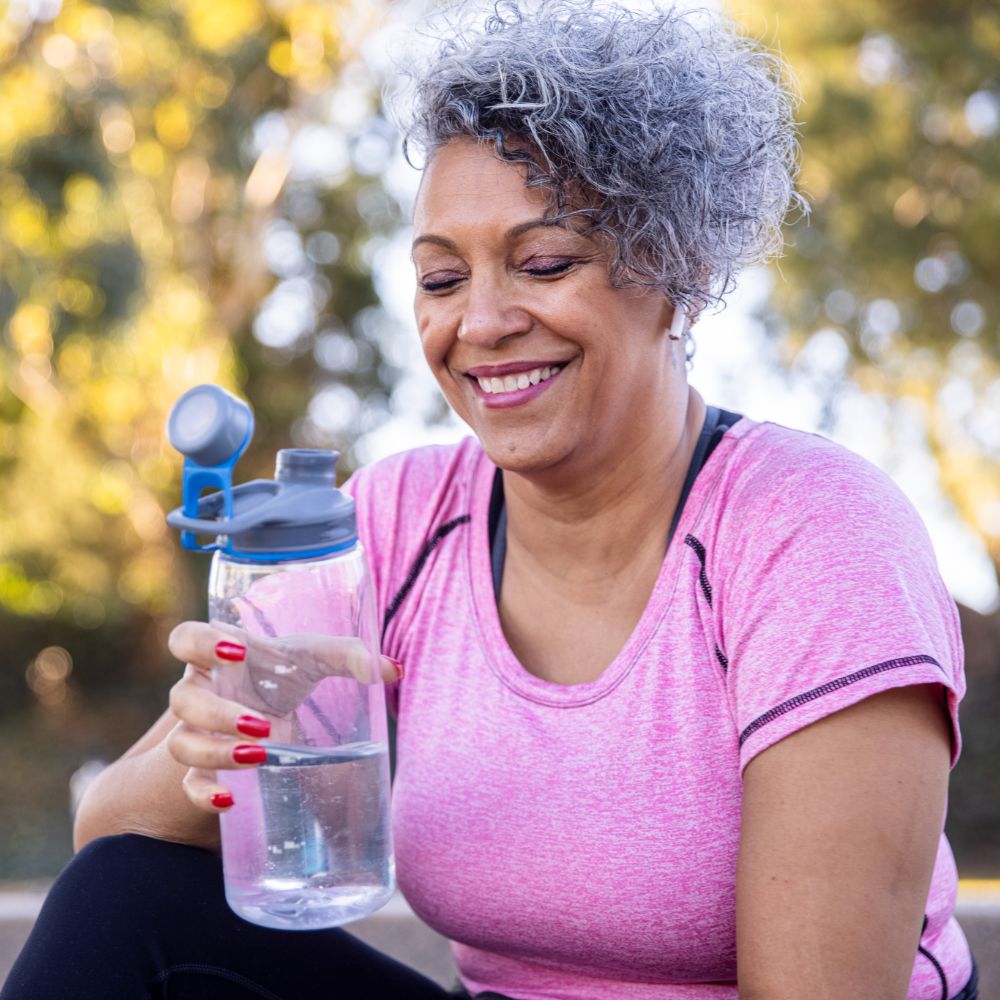 Instagram post by Dr. Larisse K. Lee: Drinking enough water is an important part of staying healthy, especially for your veins. A common symptom of dehydration is thicker blood, …