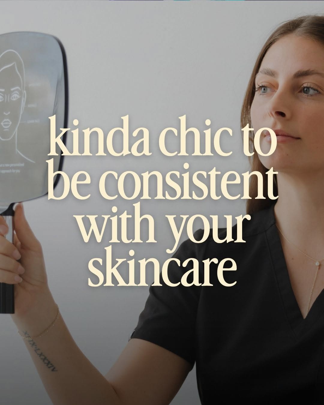 Instagram post by Dr. Larry C. Leverett: Consistency is the ultimate flex. 🤍✨ Glowing skin isn’t a coincidence, it’s a commitment. There is something so chic about actually stickin…