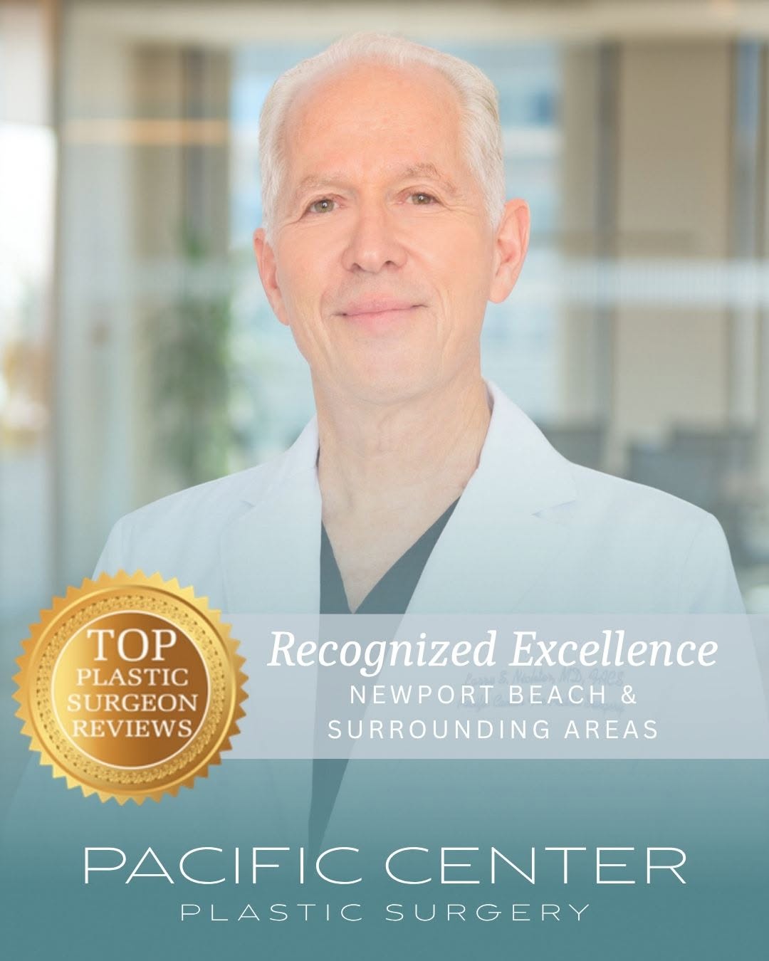 Instagram post by Dr. Larry S. Nichter: We're proud to share that Dr. Larry Nichter has been ranked the #3 top plastic surgeon in Newport Beach and the surrounding areas by topplas…