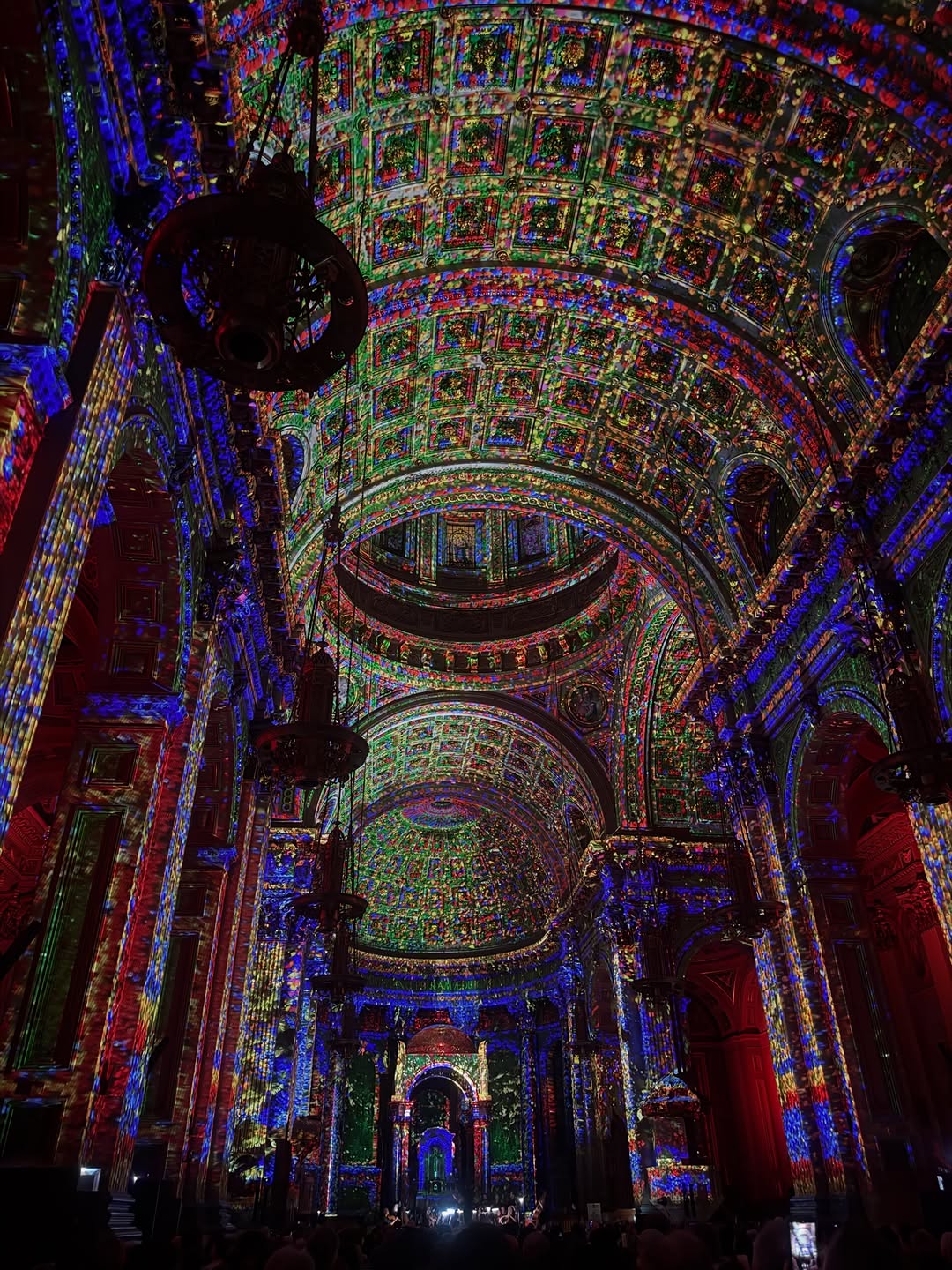 Instagram post by Dr. Laura Gowen: A beautiful photo from the Luminiscence light show Dr. Cirillo enjoyed at the Cathedral Basilica this weekend! While we always appreciate be…