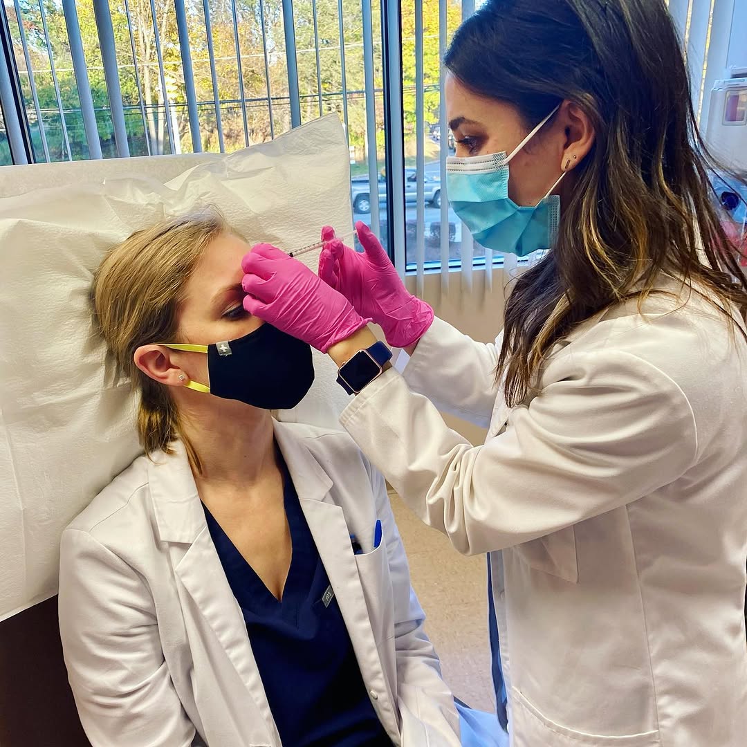Instagram post by Dr. Laura Schilling: Friday pick-me-up! Nothing like a little neuromodulator... us docs need it too! #byebyewrinkles 💉😃 . Botox is a well known neuromodulator …
