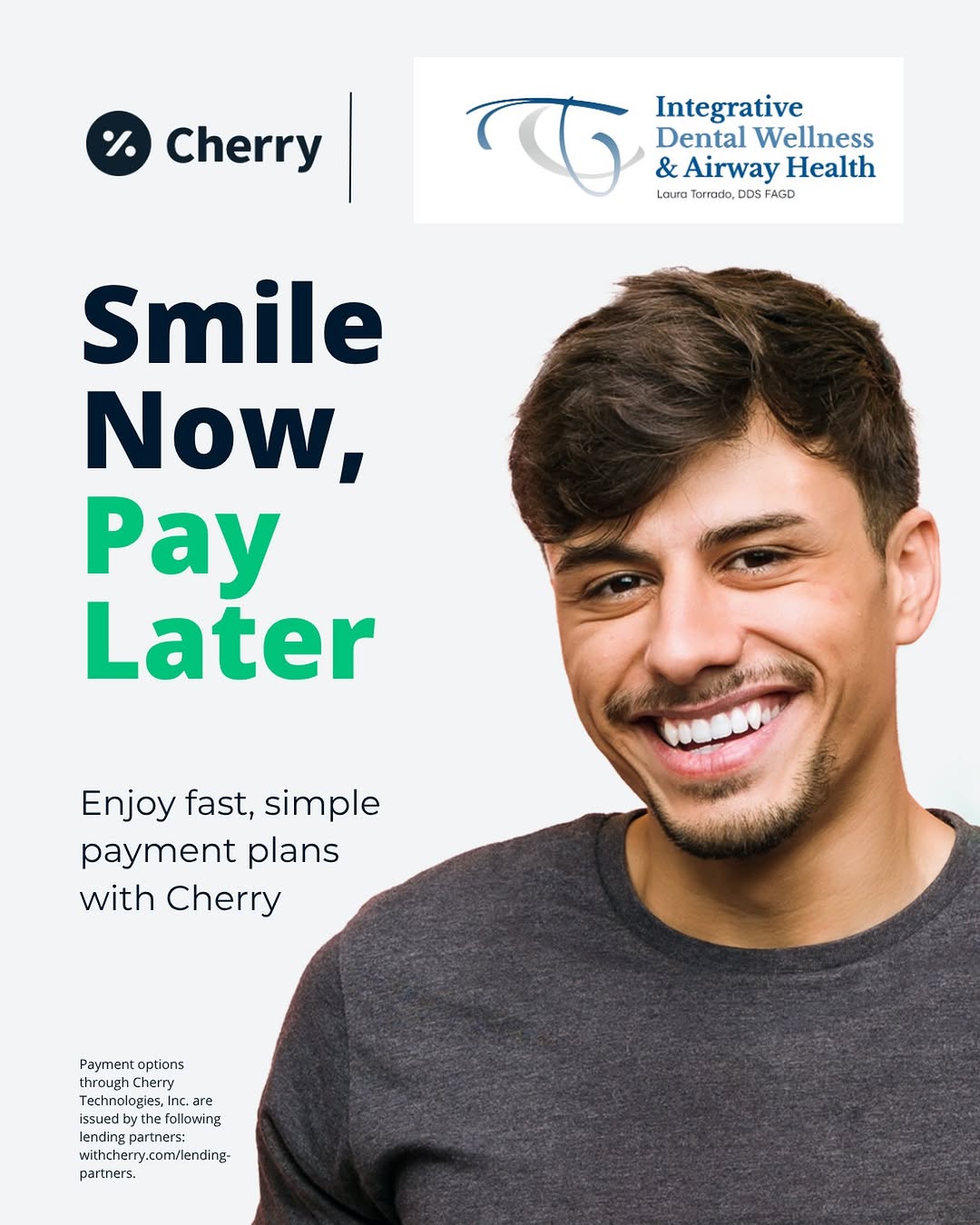 Instagram post by Dr. Laura Torrado: We now offer Cherry Payment Plans! Don’t let finances stop you from unlocking optimal breathing. Call to schedule your evaluation 212-765-18…
