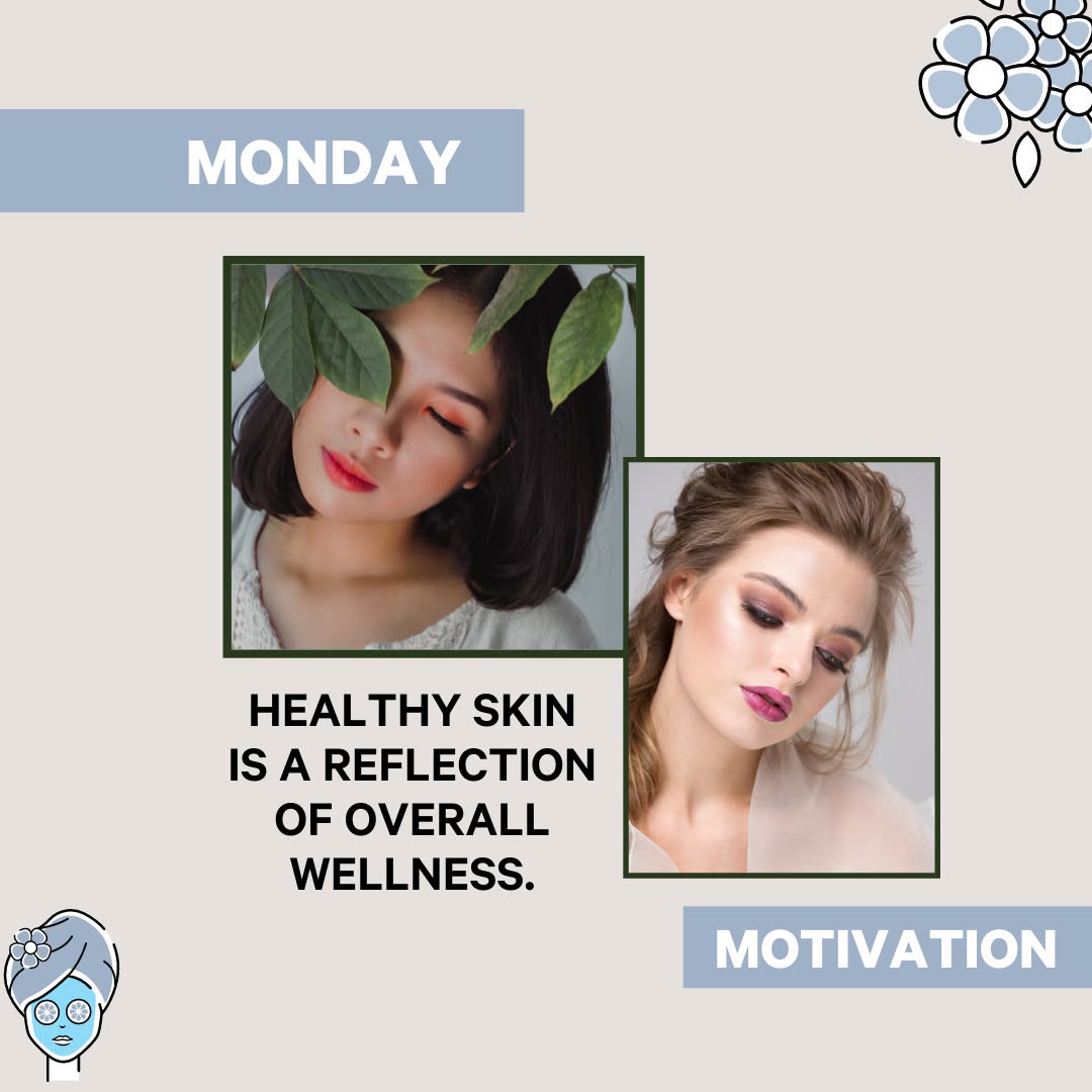 Instagram post by Dr. Laurel Chandler: #Mondaymotivation Healthy skin is a reflection of overall wellness. When you take care of yourself, breathe slowly, and start to enjoy the l…