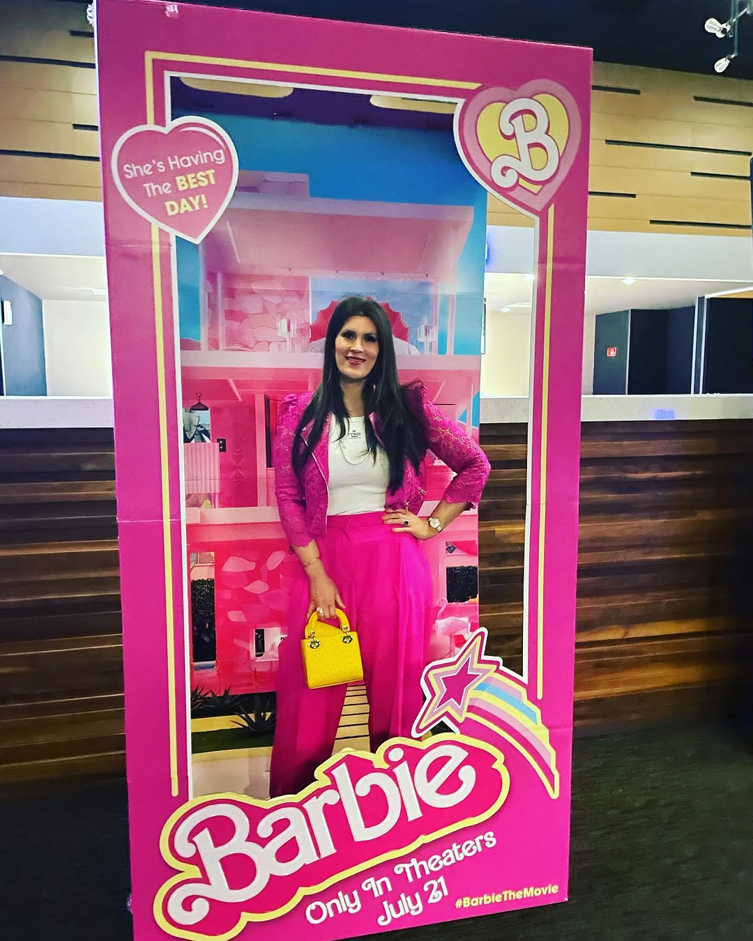 Instagram post by Dr. Lauren Campbell: Not at all weird that an adult woman with a real job would go out with another woman with a real job and dress this way for a movie about a …