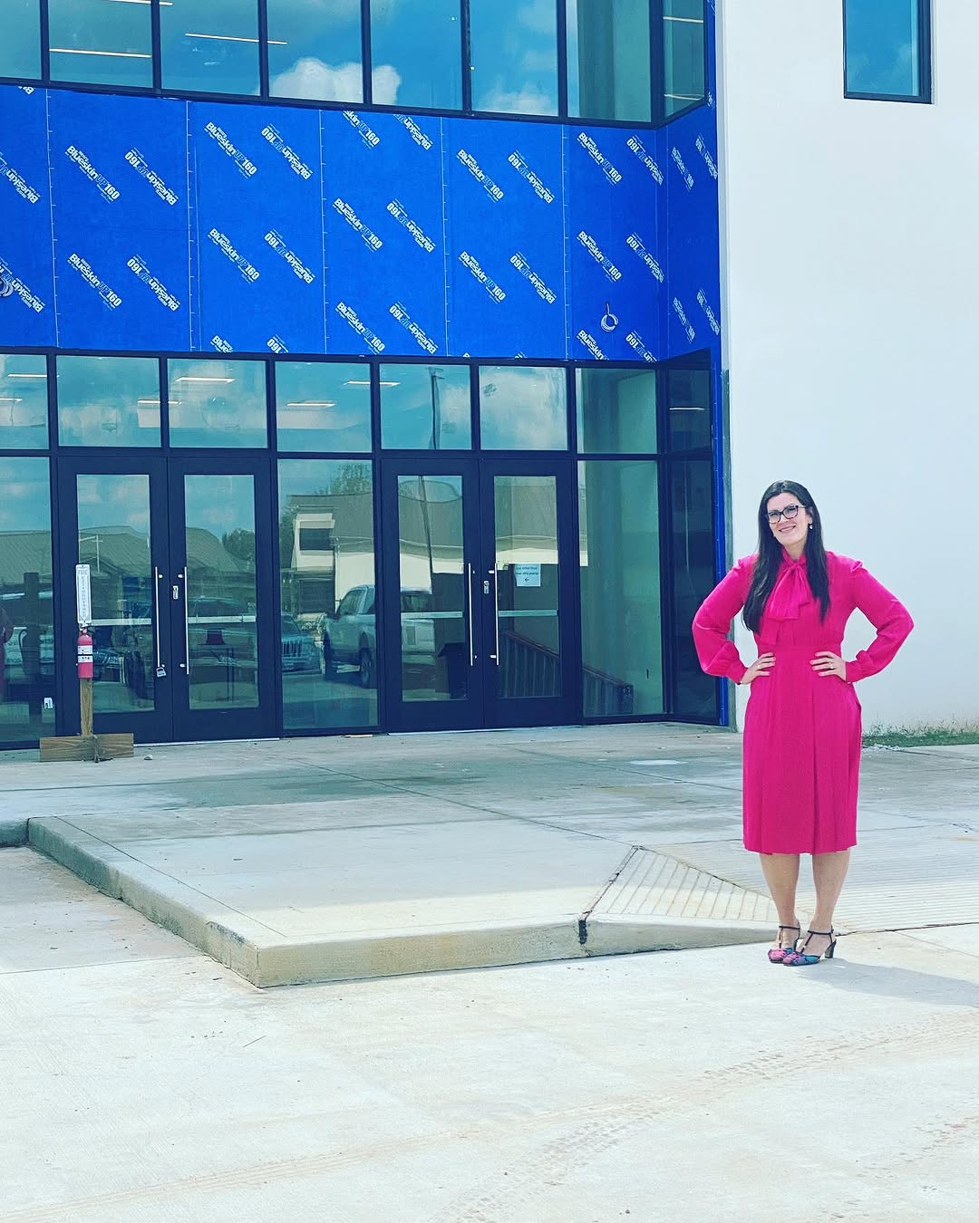Instagram post by Dr. Lauren Campbell: Excited to see our new home slated for completion around Thanksgiving! 14930 Mueschke Road, come by and see it! Practice space will be doubl…