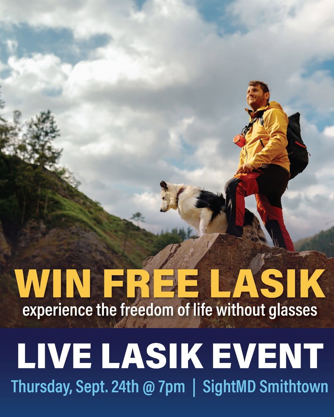 Instagram post by Dr. Lauren D. Mileo: ✨ See LASIK Live — Experience the Difference! ✨ Have you been thinking about LASIK? Join us at SightMD Smithtown on Thursday, September 24, …