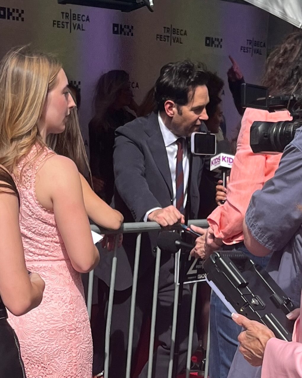 Instagram post by Dr. Laurence M. Milgrim: Having the best time at TRIBECA FILM FESTIVAL with best friends Rich and Michelle Harkaway and Paul Rudd