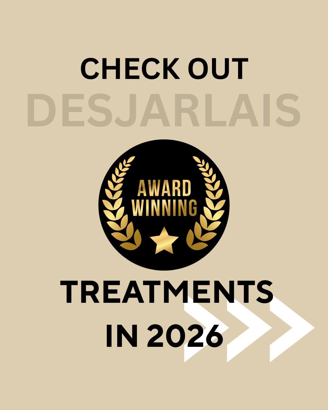 Instagram post by Dr. Lawrence Desjarlais: 🏆✨ Award-Winning Aesthetic Treatments Are Here! ✨🏆 The treatments you’ve been asking about are getting recognized—and we’re proud to offer…