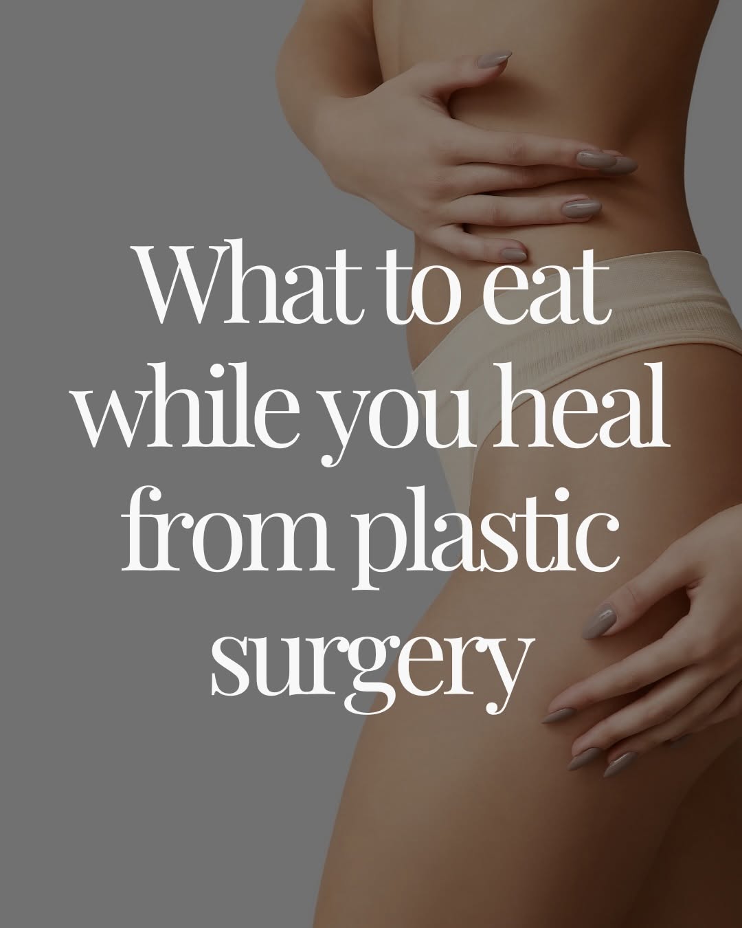 Instagram post by Dr. Lawrence Kurtzman: Healing starts from the inside out.✨ After plastic surgery, giving your body the nutrients it needs can help support tissue repair, collagen…