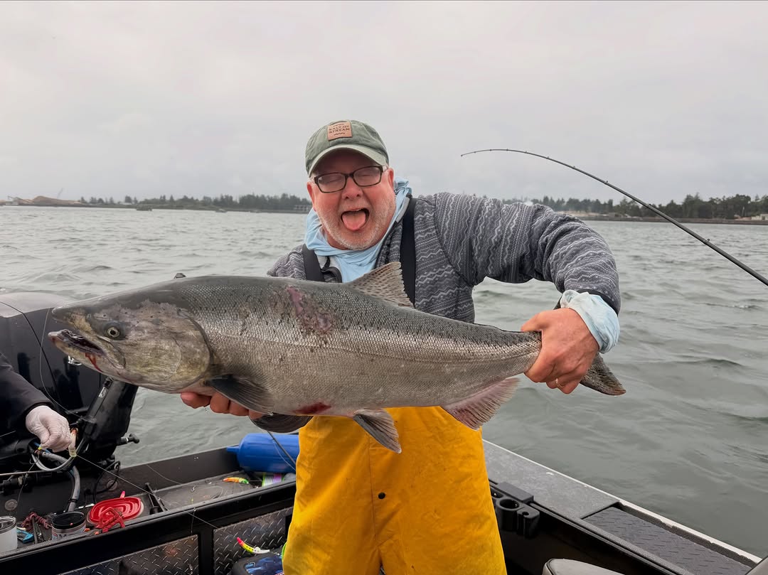 Instagram post by Dr. Lee B. Daniel: Dr. Daniel is a man of many talents! Keep calm and Salmon on 🎣🎣