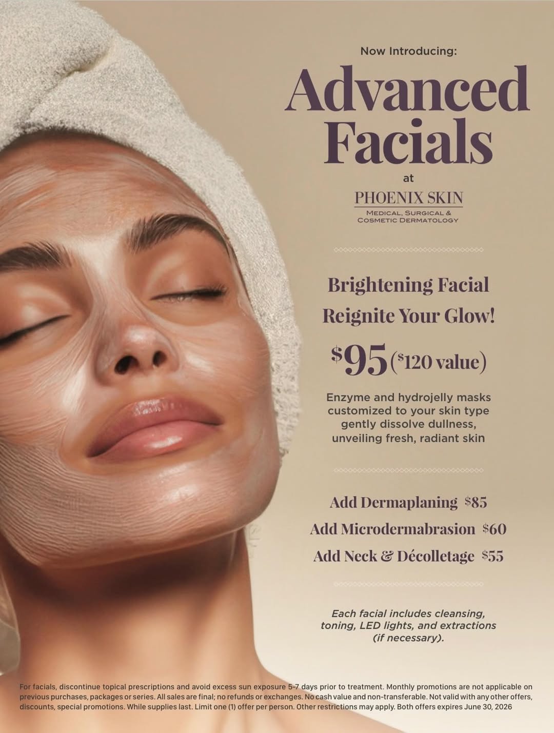 Instagram post by Dr. Lee P. Laris: Pamper yourself with a relaxing advanced facial! 🧖🏻‍♀️😌 Call to schedule your appointment 602.222.9111! ☎️