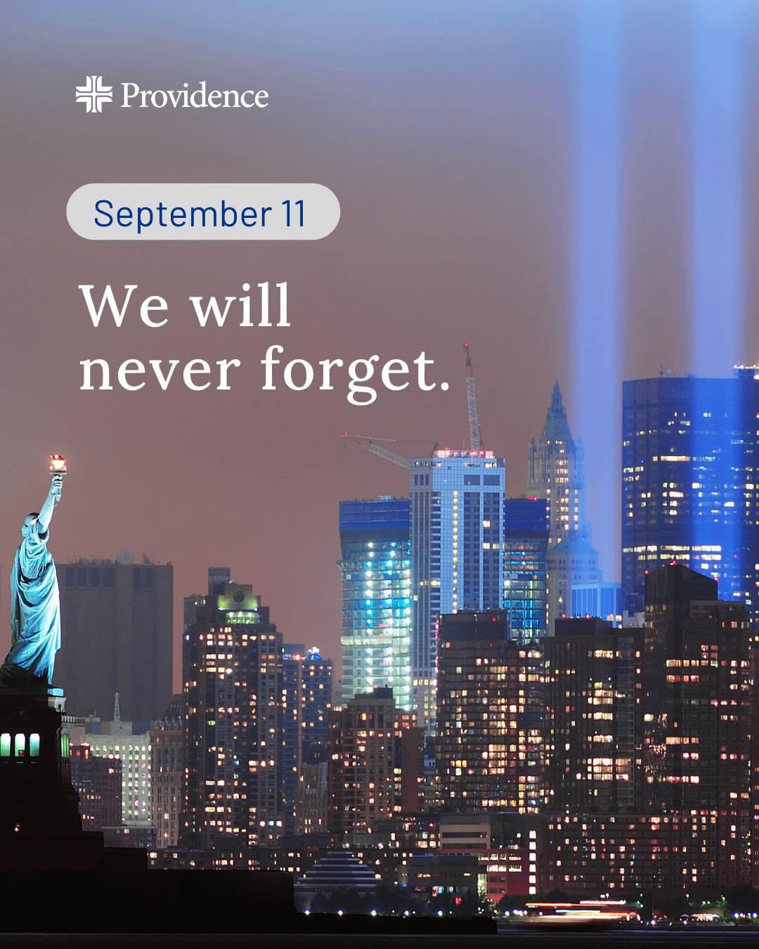 Instagram post by Dr. Leonard Prutsok: We remember the lives lost, the heroes who responded and the unity that followed. Today, we honor their legacy and reflect on the resilience…
