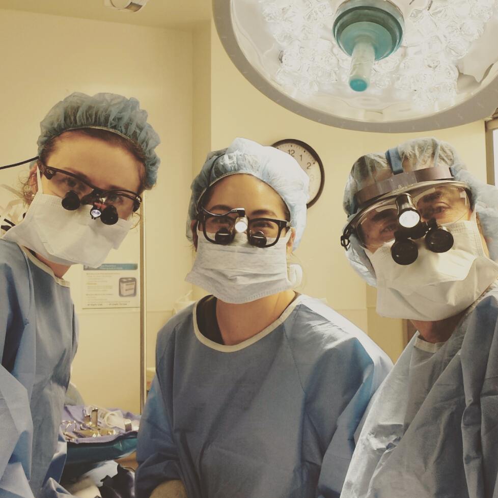 Instagram post by Dr. Leslie Irvine: #lastdayoffellowship 😢😂😄😭 Feeling so fortunate to have learned from the best!!! @drpaulnassif @drazizzadeh @drguymassry @babaklarianmd @…