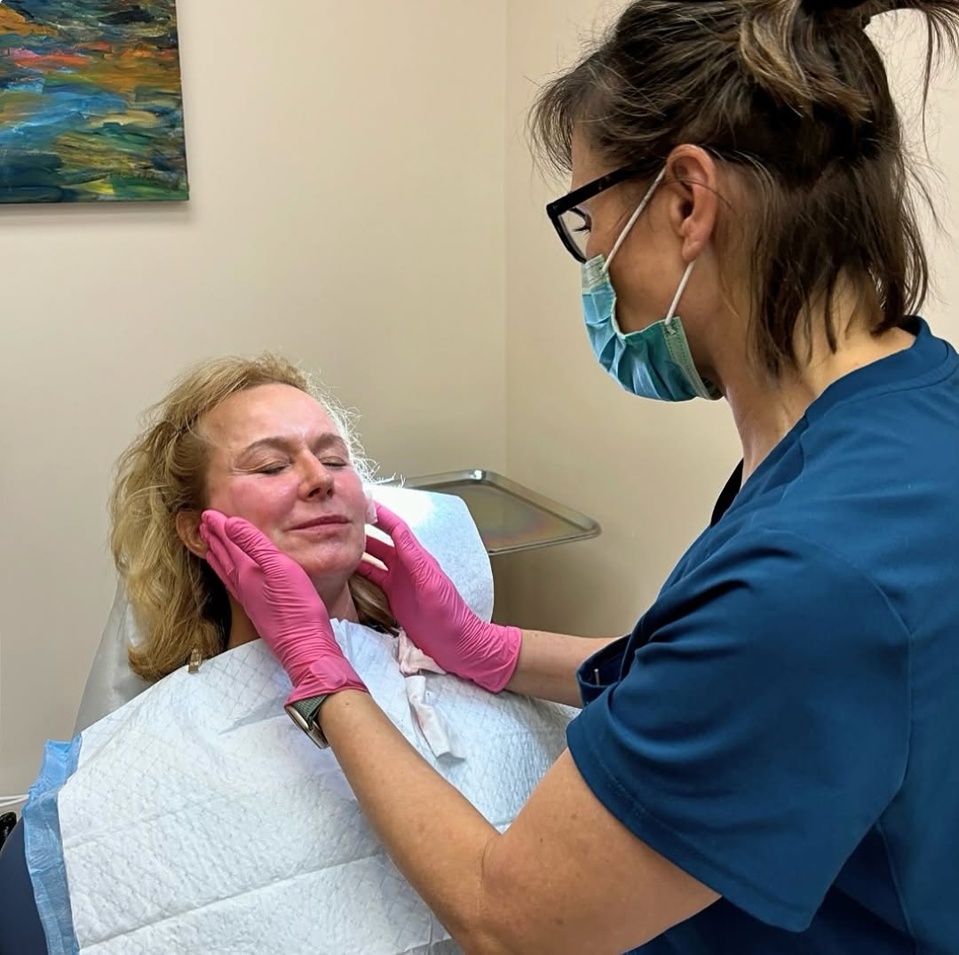 Instagram post by Dr. Leslie R. Coker: 🌟 At Associates in Dermatology, we offer both RN and MD facilitated cosmetic skincare treatments, ensuring you receive the highest level of…