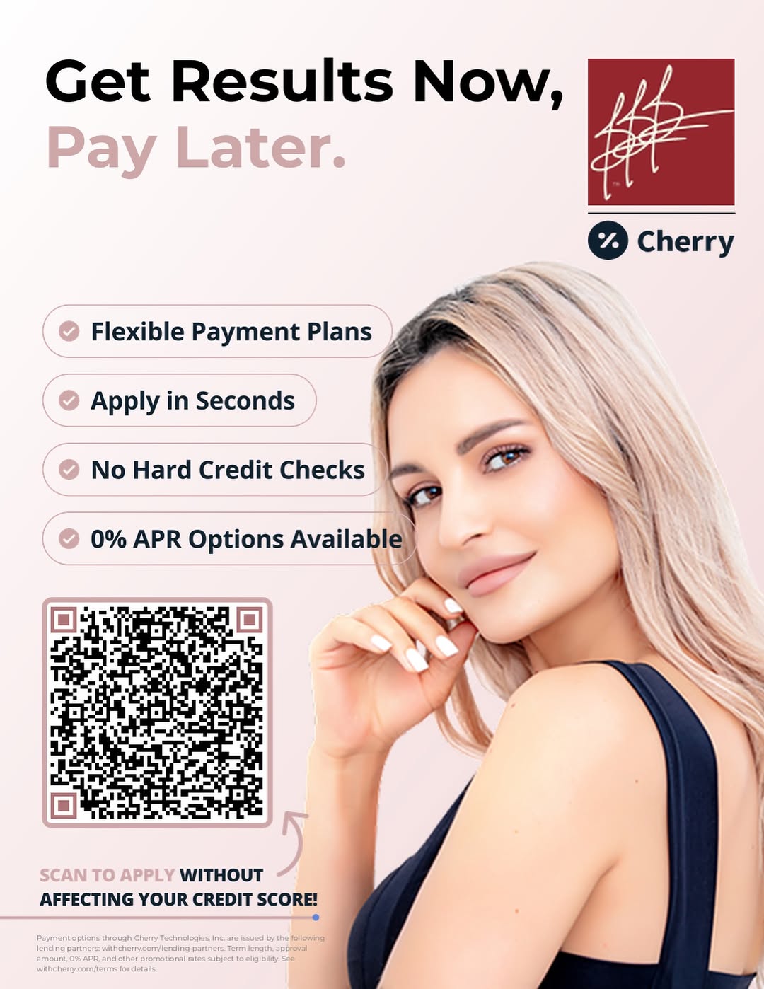 Instagram post by Dr. Letantia B. Bussell: Exciting news! Beverly Hills Dermatology Consultants is now offering Cherry Payment Plans. Get the treatments you want today and pay over ti…