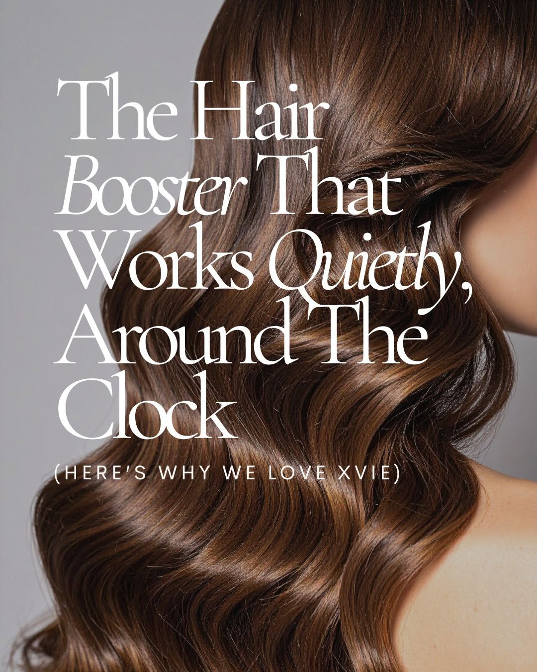 Instagram post by Dr. Lily Talakoub: Hair feeling thinner than it used to? Xvie is designed to support scalp health and create a better environment for fuller, healthier-looking…