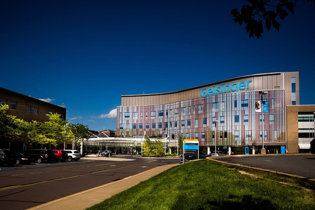Instagram post by Dr. Lindsay S. Eisler: As part of a phased implementation of entrance security screenings at each of Geisinger’s hospitals, Geisinger Wyoming Valley Medical Center…
